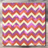 Wall art and Canvas artwork, Coral, Lavender, and Butter Chevron, Bleach