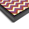 Wall art and Canvas artwork, Coral, Lavender, and Butter Chevron, Clean