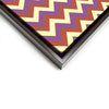 Wall art and Canvas artwork, Coral, Lavender, and Butter Chevron, Clean