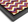 Wall art and Canvas artwork, Coral, Lavender, and Butter Chevron, Stain