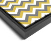 Wall art and Canvas artwork, Gold, Silver, and White Chevron, Clean