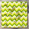 Wall art and Canvas artwork, Green, Yellow, and Mint Chevron, Stain