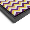 Wall art and Canvas artwork, Plum, Gold, and Silver Chevron, Clean