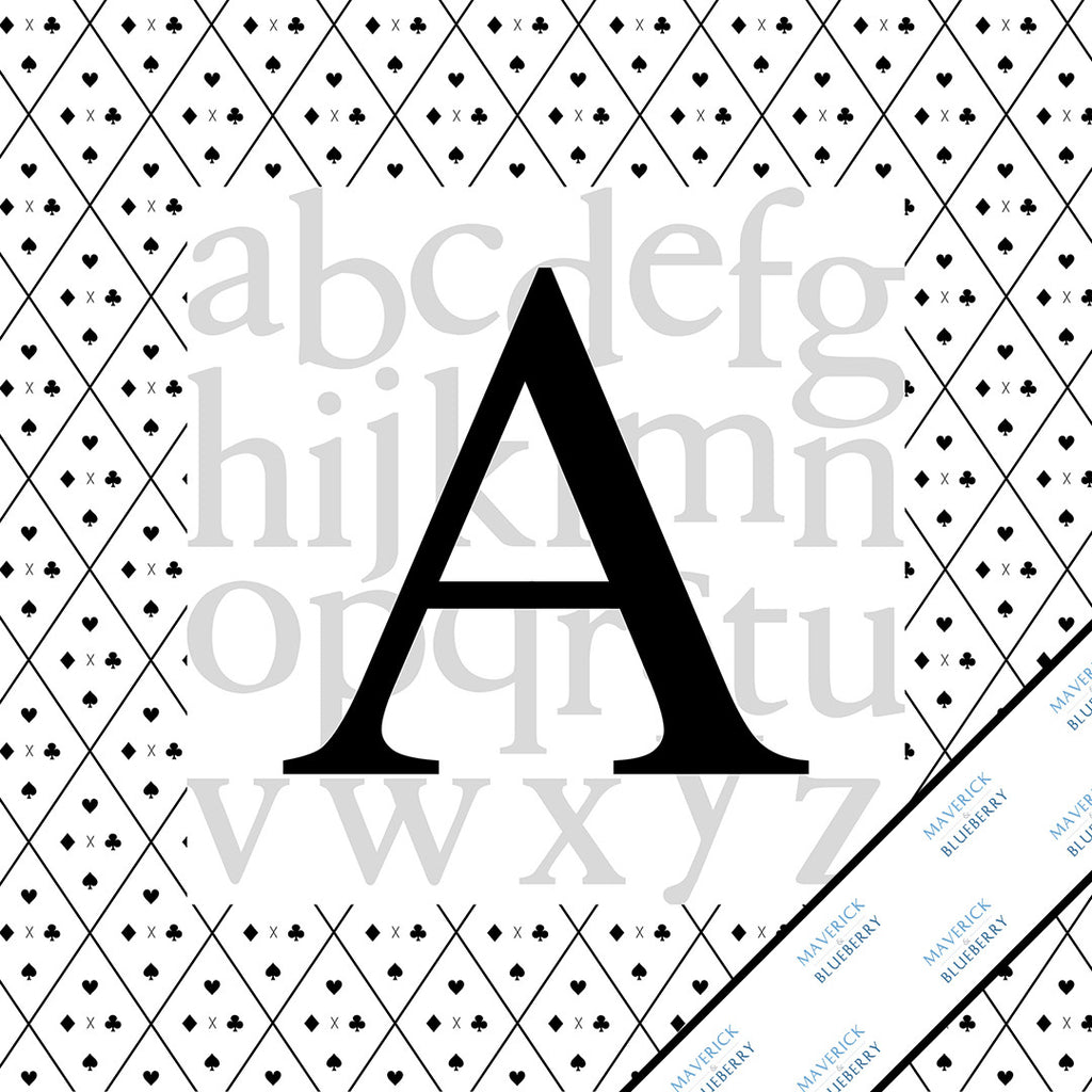 Letter A Monogram Print