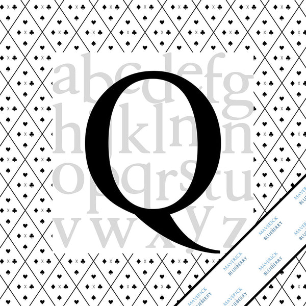 Letter Q Monogram Print