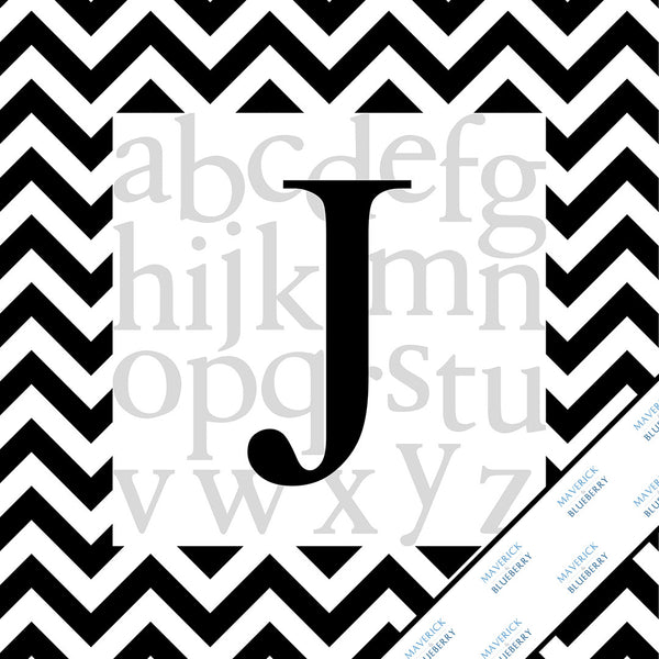 Letter J Monogram Print