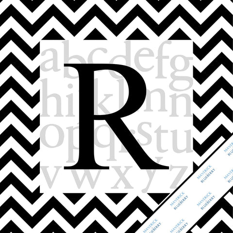 Letter R Monogram Print
