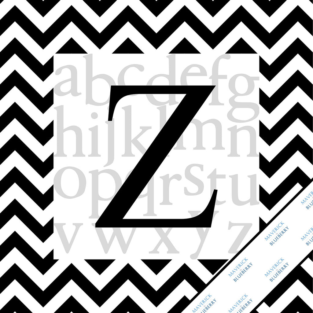 Letter Z Monogram Print