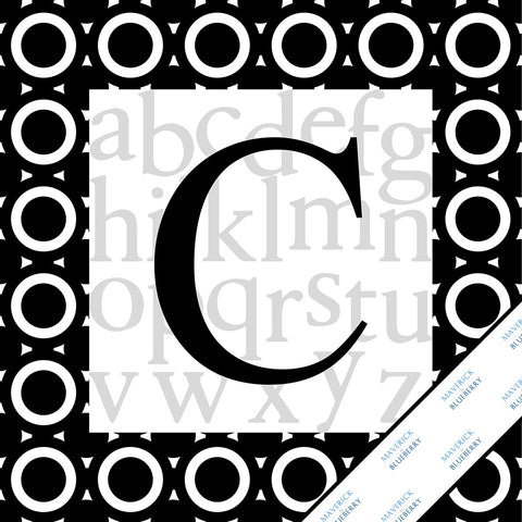 Letter C Monogram Print