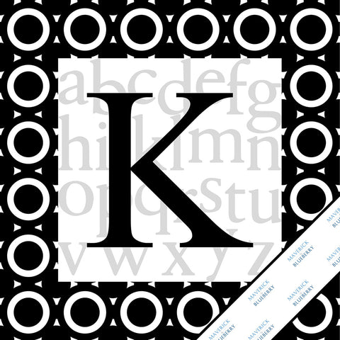 Letter K Monogram Print