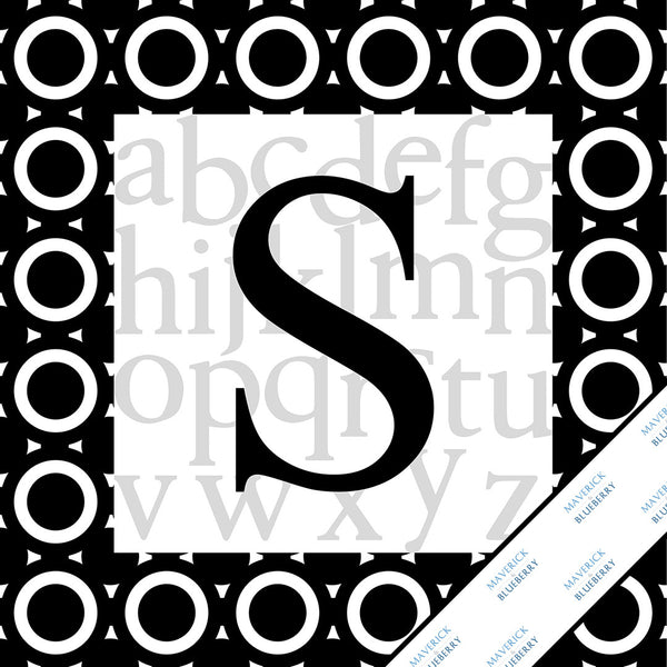 Letter S Monogram Print