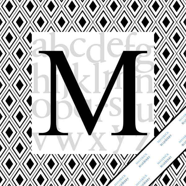 Letter M Monogram Print