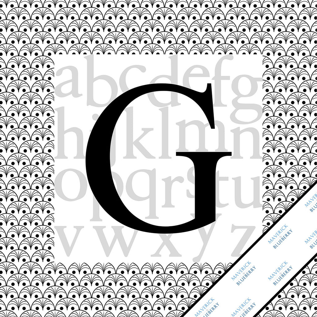 Letter G Monogram Print