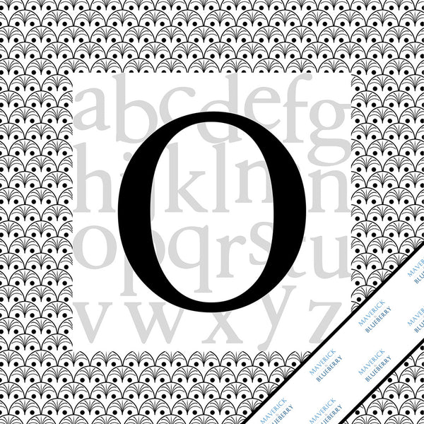 Letter O Monogram Print