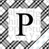Letter P Monogram Print