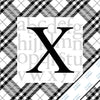 Letter X Monogram Print