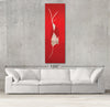 Space Radish sample canvas art on a wall with sofa