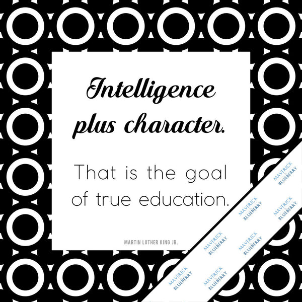 Inspirational & motivational silver metallic print with decorative border