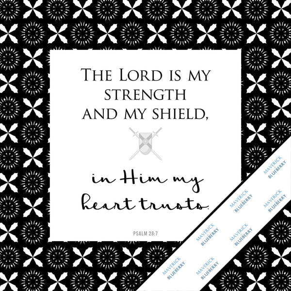 Inspirational & motivational white canvas Mini Print with decorative border